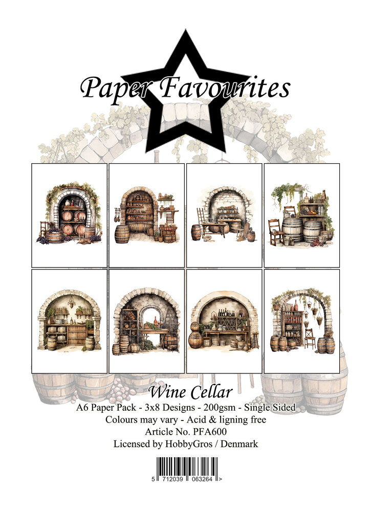 Paper Favourites Wine Cellar A6 Paper Pad (PFA600)