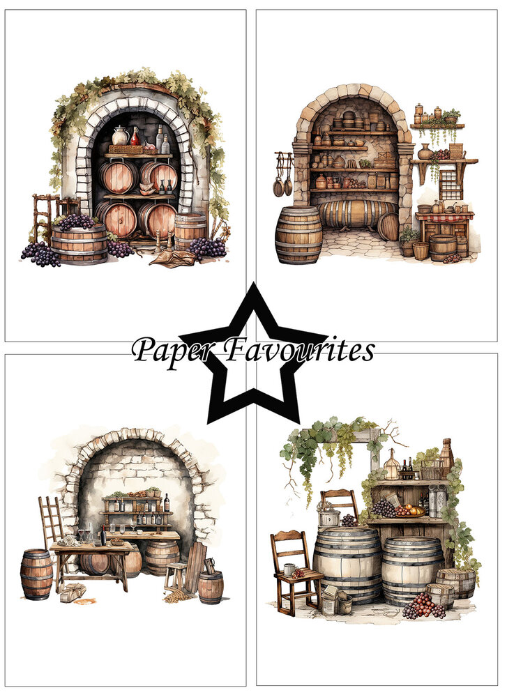 Paper Favourites Wine Cellar A6 Paper Pad (PFA600)