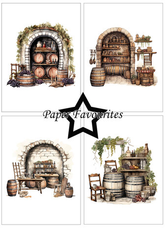 Paper Favourites Wine Cellar A6 Paper Pad (PFA600)