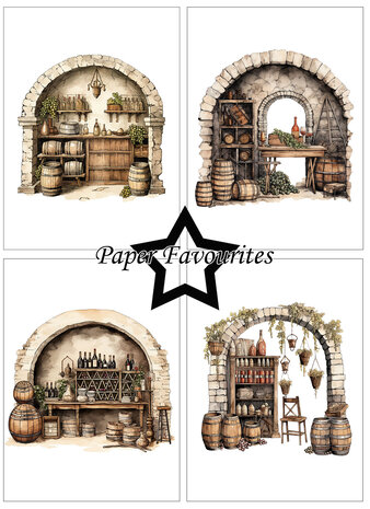 Paper Favourites Wine Cellar A6 Paper Pad (PFA600)