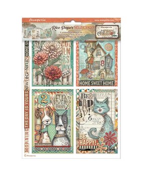 Stamperia Furry Friends A4 Rice Paper Selection (6pcs) (DFSA4XFF)