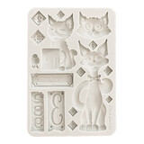 Stamperia Furry Friends A5 Silicon Mould Cats (KACMA591)