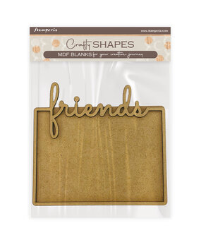 Stamperia Furry Friends MDF Crafty Shapes Blanks Plate Friends (KLSM68)