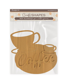 Stamperia Coffee and Chocolate MDF Crafty Shapes Blanks Cup and Plate (KLSM70)