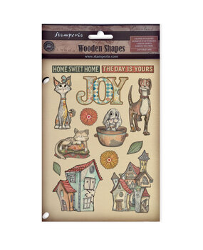 Stamperia Furry Friends A5 Colored Wooden Shape (KLSP189)