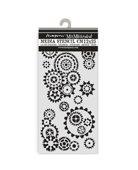Stamperia Gear up for Christmas Thick Stencil 12x25cm Gears (KSTDL140) Stamperia Gear up for Christmas Thick Stencil 12x25cm Gears (KSTDL140)