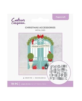 Crafter's Companion Door & Fireplace Stamp & Die Christmas Accessories (CC-MD-CHAC) Crafter's Companion Door & Fireplace Stamp & Die Christmas Accessories (CC-MD-CHAC)