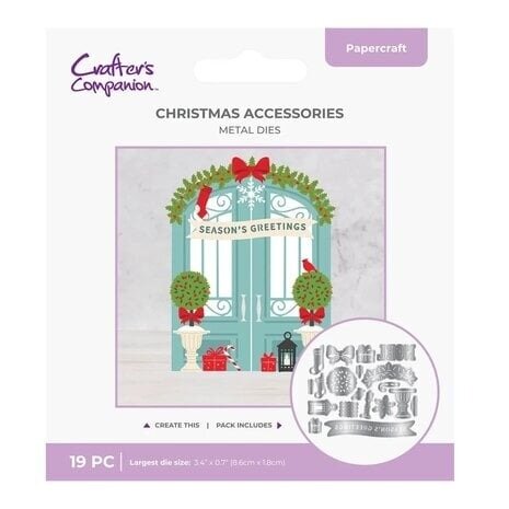 Crafter's Companion Door & Fireplace Stamp & Die Christmas Accessories (CC-MD-CHAC) Crafter's Companion Door & Fireplace Stamp & Die Christmas Accessories (CC-MD-CHAC)