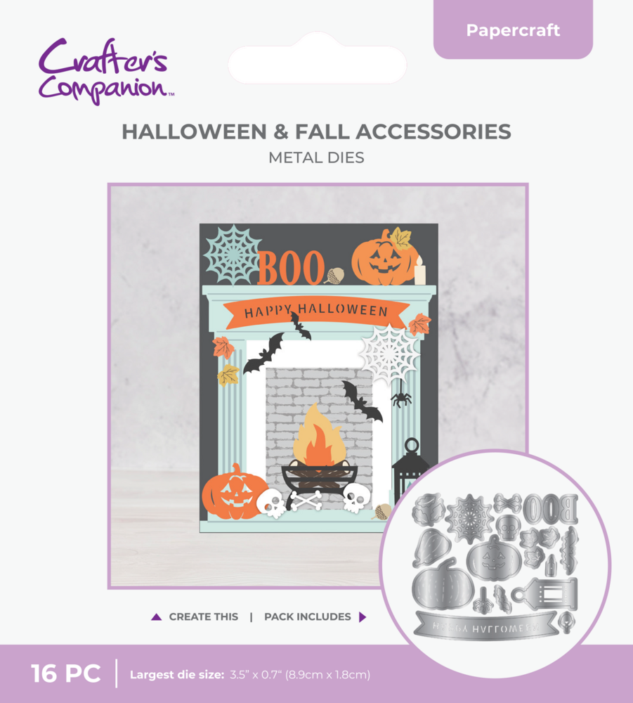 Crafter's Companion Door & Fireplace Stamp & Die Halloween & Fall Accessories (CC-MD-HFAC) Crafter's Companion Door & Fireplace Stamp & Die Halloween & Fall Accessories (CC-MD-HFAC)