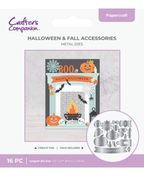 Crafter's Companion Door & Fireplace Stamp & Die Halloween & Fall Accessories (CC-MD-HFAC) Crafter's Companion Door & Fireplace Stamp & Die Halloween & Fall Accessories (CC-MD-HFAC)