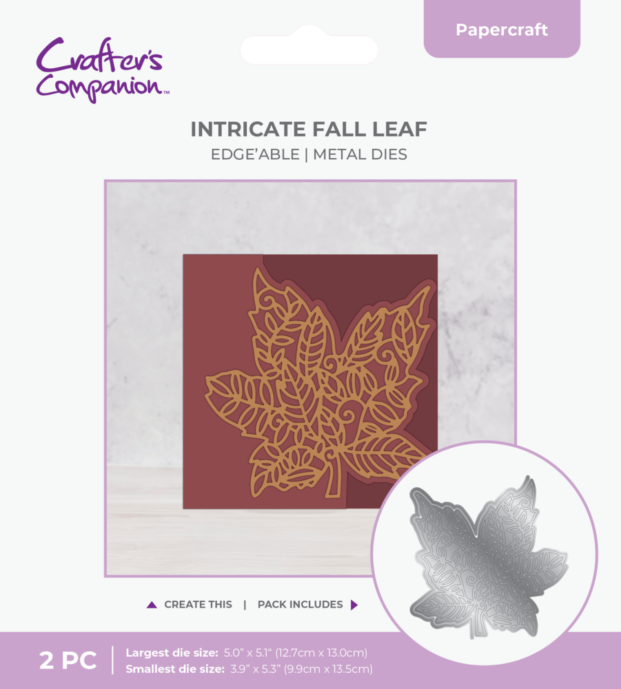 Crafter's Companion Fall Decorative Motif Dies Intricate Fall Leaf (CC-MD-IFLE) Crafter's Companion Fall Decorative Motif Dies Intricate Fall Leaf (CC-MD-IFLE)
