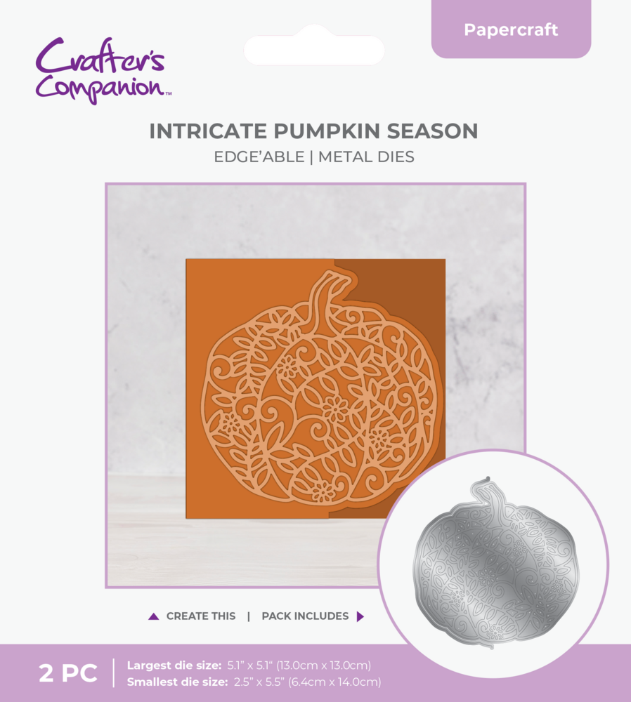 Crafter's Companion Fall Decorative Motif Dies Intricate Pumpkin Season (CC-MD-IPSE) Crafter's Companion Fall Decorative Motif Dies Intricate Pumpkin Season (CC-MD-IPSE)