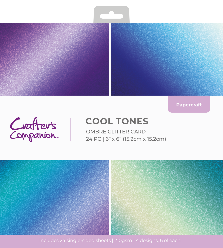 Crafter's Companion Ombre Glitter Pad 6x6 Inch Cool Tones (CC-OMBGLIT6-COTO) Crafter's Companion Ombre Glitter Pad 6x6 Inch Cool Tones (CC-OMBGLIT6-COTO)