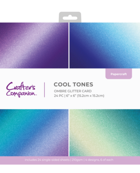 Crafter's Companion Ombre Glitter Pad 6x6 Inch Cool Tones (CC-OMBGLIT6-COTO) Crafter's Companion Ombre Glitter Pad 6x6 Inch Cool Tones (CC-OMBGLIT6-COTO)