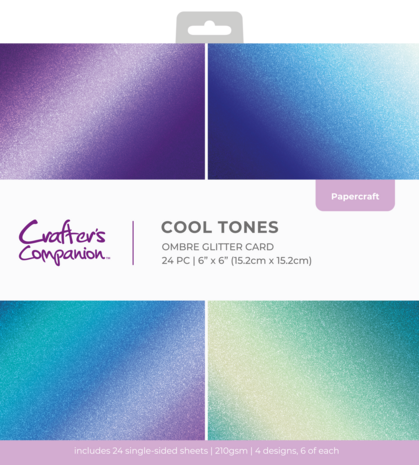 Crafter's Companion Ombre Glitter Pad 6x6 Inch Cool Tones (CC-OMBGLIT6-COTO) Crafter's Companion Ombre Glitter Pad 6x6 Inch Cool Tones (CC-OMBGLIT6-COTO)