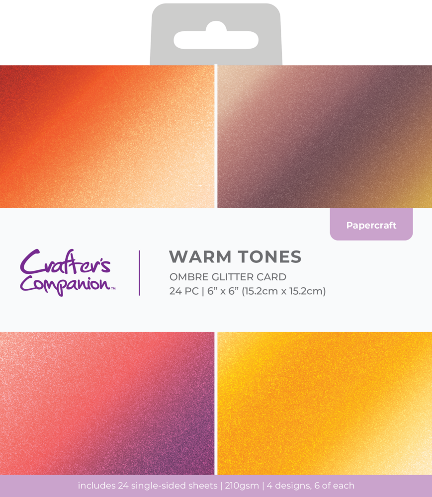 Crafter's Companion Ombre Glitter Pad 6x6 Inch Warm Tones (CC-OMBGLIT6-WATO) Crafter's Companion Ombre Glitter Pad 6x6 Inch Warm Tones (CC-OMBGLIT6-WATO)
