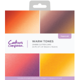 Crafter's Companion Ombre Glitter Pad 6x6 Inch Warm Tones (CC-OMBGLIT6-WATO)