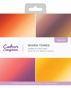 Crafter's Companion Ombre Glitter Pad 6x6 Inch Warm Tones (CC-OMBGLIT6-WATO) Crafter's Companion Ombre Glitter Pad 6x6 Inch Warm Tones (CC-OMBGLIT6-WATO)