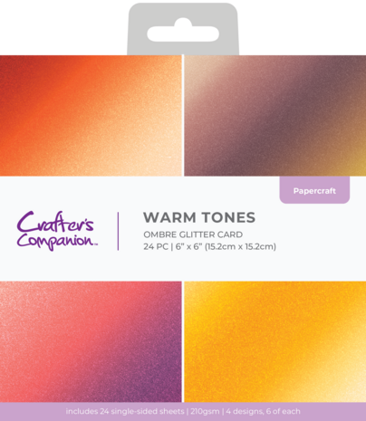 Crafter's Companion Ombre Glitter Pad 6x6 Inch Warm Tones (CC-OMBGLIT6-WATO) Crafter's Companion Ombre Glitter Pad 6x6 Inch Warm Tones (CC-OMBGLIT6-WATO)