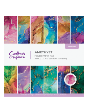 Crafter's Companion Marble 12x12 Inch Paper Pad Amethyst (CC-PAD12-AMEST) Crafter's Companion Marble 12x12 Inch Paper Pad Amethyst (CC-PAD12-AMEST)