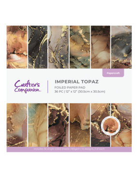 Crafter's Companion Marble 12x12 Inch Paper Pad Imperial Topaz (CC-PAD12-IMTOPA) Crafter's Companion Marble 12x12 Inch Paper Pad Imperial Topaz (CC-PAD12-IMTOPA)