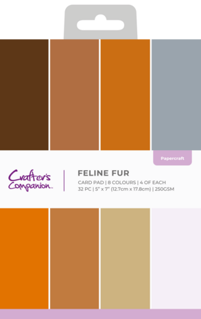 Crafter's Companion Halloween Pet 5x7 Inch Card Pad Feline Fur (CC-PAD5X7-FEFU) Crafter's Companion Halloween Pet 5x7 Inch Card Pad Feline Fur (CC-PAD5X7-FEFU)