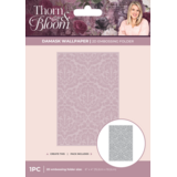 Crafter's Companion Thorn & Bloom 6x4 Inch 2D Embossing Folder Damask Wallpaper (SS-TB-EF4-DAWA)