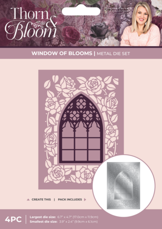 Crafter's Companion Thorn & Bloom Metal Die Create-a-Card Window of Blooms (SS-TB-MD-CAD-WIBL) Crafter's Companion Thorn & Bloom Metal Die Create-a-Card Window of Blooms (SS-TB-MD-CAD-WIBL)