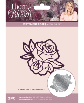 Crafter's Companion Thorn & Bloom Metal Die Statement Rose (SS-TB-MD-STRO)