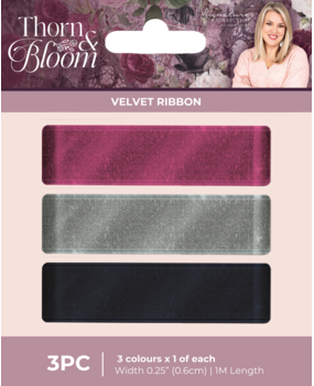 Crafter's Companion Thorn & Bloom Velvet Ribbon (SS-TB-VELRIB)