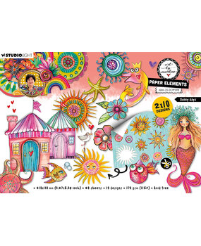 Art By Marlene Sunny Days A5 Paper Elements (ABM-25-DCPP398)