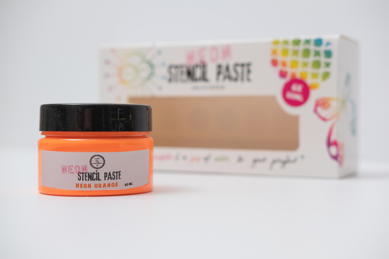 Art By Marlene Neon Stencil Paste 6x50ml (ABM-25-PASTE08) Art By Marlene Neon Stencil Paste 6x50ml (ABM-25-PASTE08)