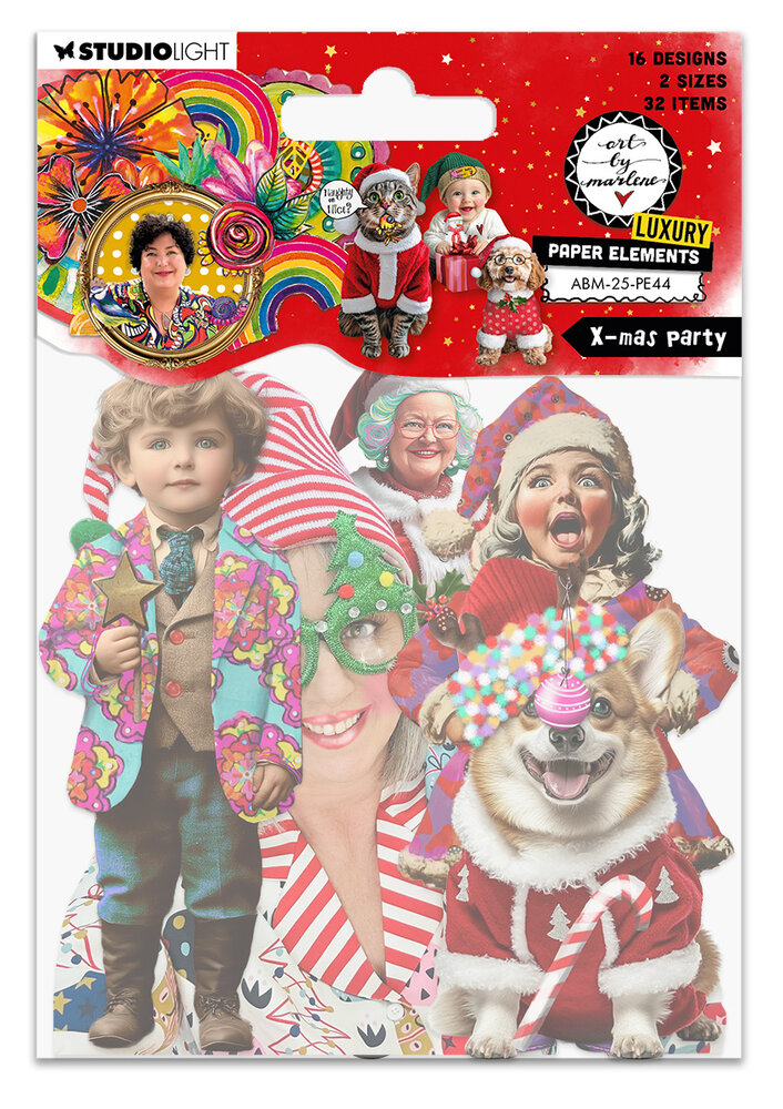 Art By Marlene X-Mas Party Luxury Paper Elements (ABM-25-PE44) Art By Marlene X-Mas Party Luxury Paper Elements (ABM-25-PE44)