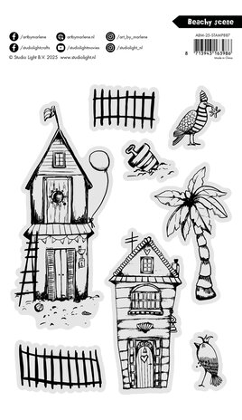 Art By Marlene Beachy Scene Clear Stamp (ABM-25-STAMP887) Art By Marlene Beachy Scene Clear Stamp (ABM-25-STAMP887)