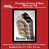 Crealies Create A Box Mini Stansen Platte Doos Huis Mini Met Deur, Raam En Sneeuw (CCABM34) Crealies Create A Box Mini Stansen Platte Doos Huis Mini Met Deur, Raam En Sneeuw (CCABM34)