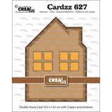 Crealies Cardzz Stansen Dubbele Kaart Huis Met Ramen (CLCZ627)