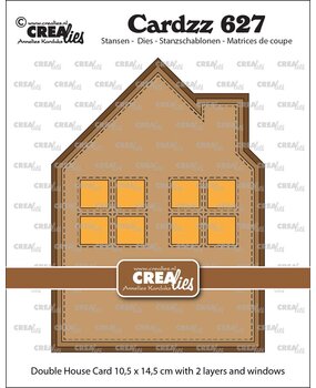 Crealies Cardzz Stansen Dubbele Kaart Huis Met Ramen (CLCZ627) Crealies Cardzz Stansen Dubbele Kaart Huis Met Ramen (CLCZ627)