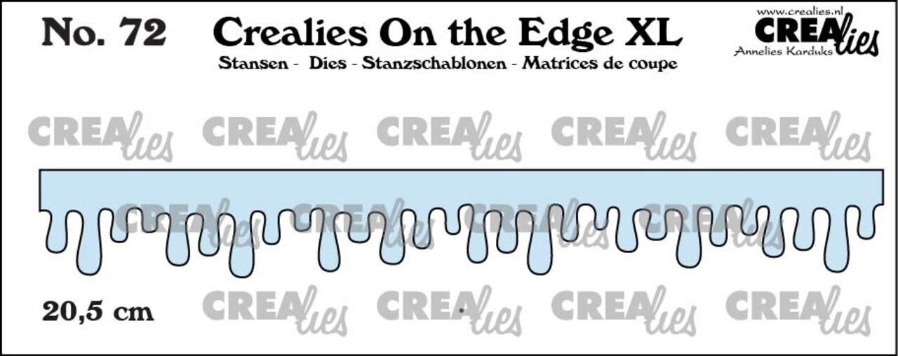 Crealies On the Edge Stansen Ijspegels, Druipende Honing En Glazuur Groot (CLOTEXL72) Crealies On the Edge Stansen Ijspegels, Druipende Honing En Glazuur Groot (CLOTEXL72)