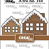 Crealies Xtra Stansen 2X Huisje A Met Sneeuwdak Midden En Groot (CLXtra115) Crealies Xtra Stansen 2X Huisje A Met Sneeuwdak Midden En Groot (CLXtra115)