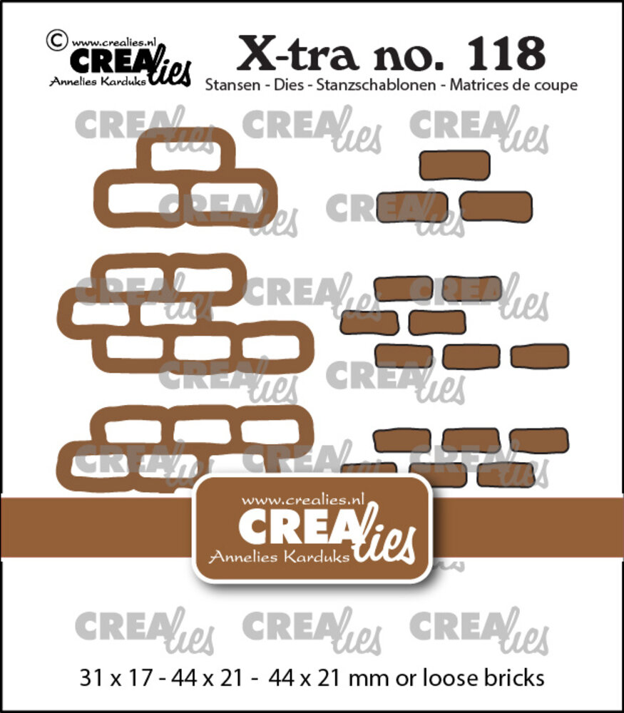 Crealies Xtra Stansen 3X Stenen Muurtje Met Losse Bakstenen Groot (CLXtra118) Crealies Xtra Stansen 3X Stenen Muurtje Met Losse Bakstenen Groot (CLXtra118)