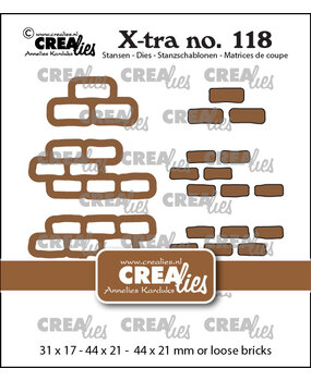 Crealies Xtra Stansen 3X Stenen Muurtje Met Losse Bakstenen Groot (CLXtra118) Crealies Xtra Stansen 3X Stenen Muurtje Met Losse Bakstenen Groot (CLXtra118)