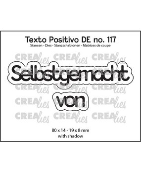 Crealies Texto Positivo Stansen German Selbstgemacht Von (POSDE117)