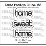 Crealies Texto Positivo Stansen EnglishHome Sweet Home (POSEN138)