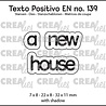 Crealies Texto Positivo English Stansen A New House (POSEN139)