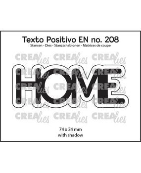 Crealies Texto Positivo English Stansen Home (POSEN208)