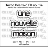 Crealies Texto Positivo Stansen French Une Nouvelle Maison (POSFR114)