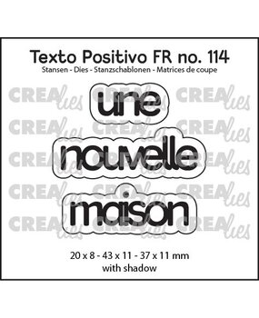 Crealies Texto Positivo Stansen French Une Nouvelle Maison (POSFR114) Crealies Texto Positivo Stansen French Une Nouvelle Maison (POSFR114)
