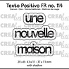 Crealies Texto Positivo Stansen French Une Nouvelle Maison (POSFR114) Crealies Texto Positivo Stansen French Une Nouvelle Maison (POSFR114)