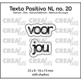 Crealies Texto Positivo Stansen Dutch Voor Jou (POSNL20)