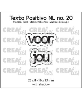Crealies Texto Positivo Stansen Dutch Voor Jou (POSNL20) Crealies Texto Positivo Stansen Dutch Voor Jou (POSNL20)